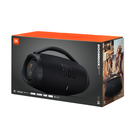 🔊📶JBL Boombox 3 Wi-Fi Bluetooth 🔋 Batteria Ricaricabile 80W ⚫ Nera - Bivolt