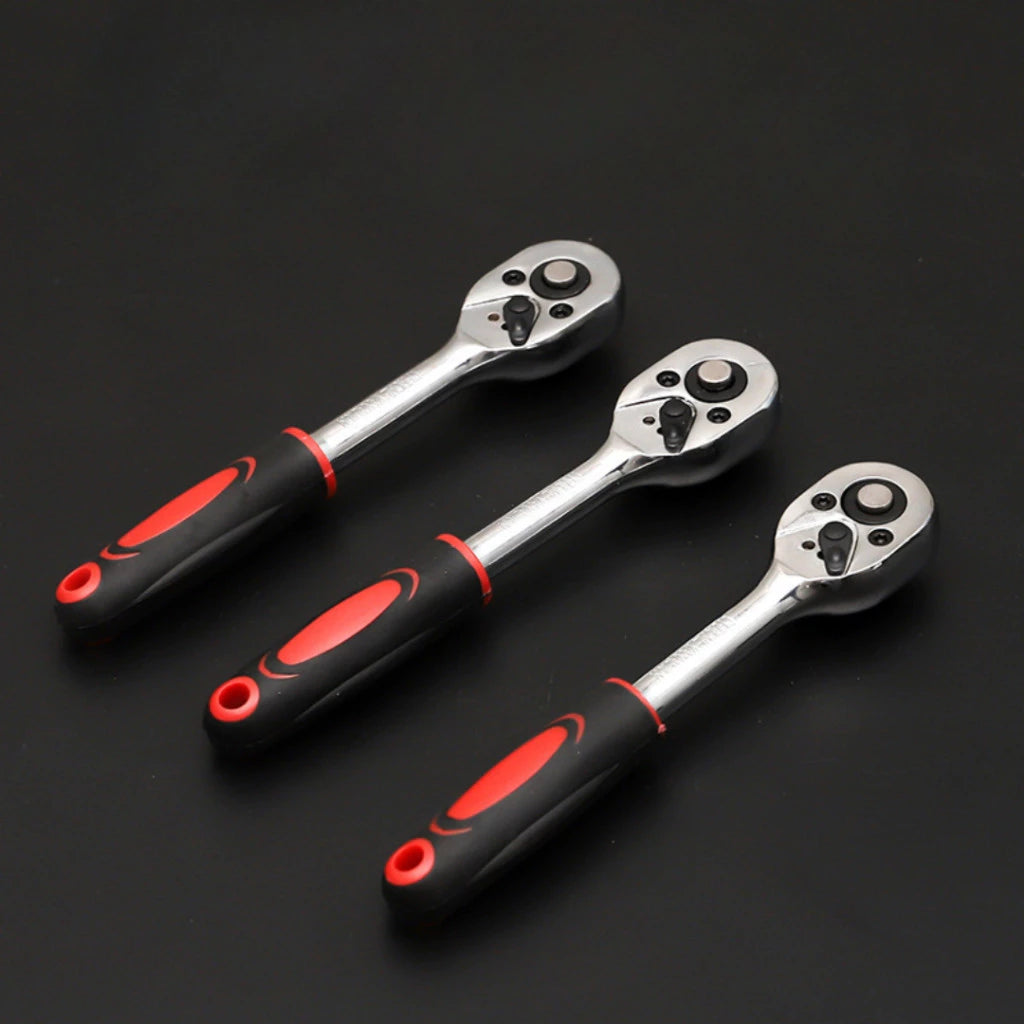 🔥 Kit de Herramientas de 46 Piezas – Juego de Llaves de Vaso y Carraca Reversible con Maletín – Juego Completo de Herramientas 🔧🧰